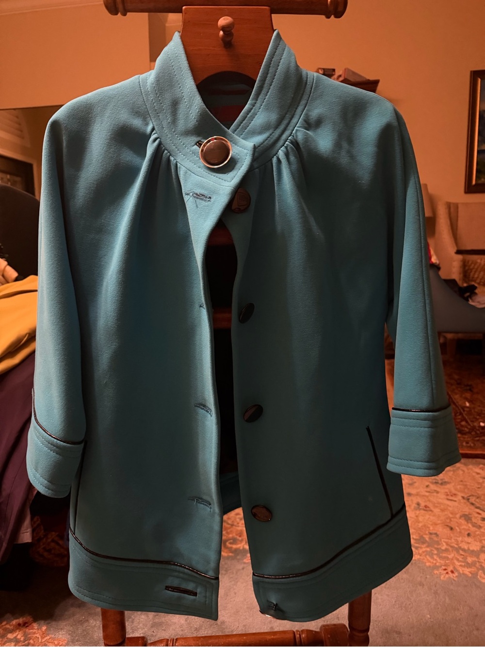 Teal/blue Coat